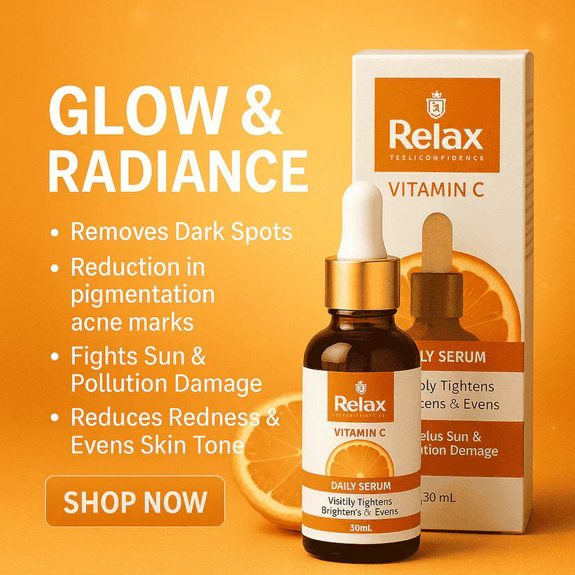PREMIUM QUALITY RELAX VITAMIN C SERUM  For Smooth Your Skin in Winter ( 59% OFF ) Huge Offer